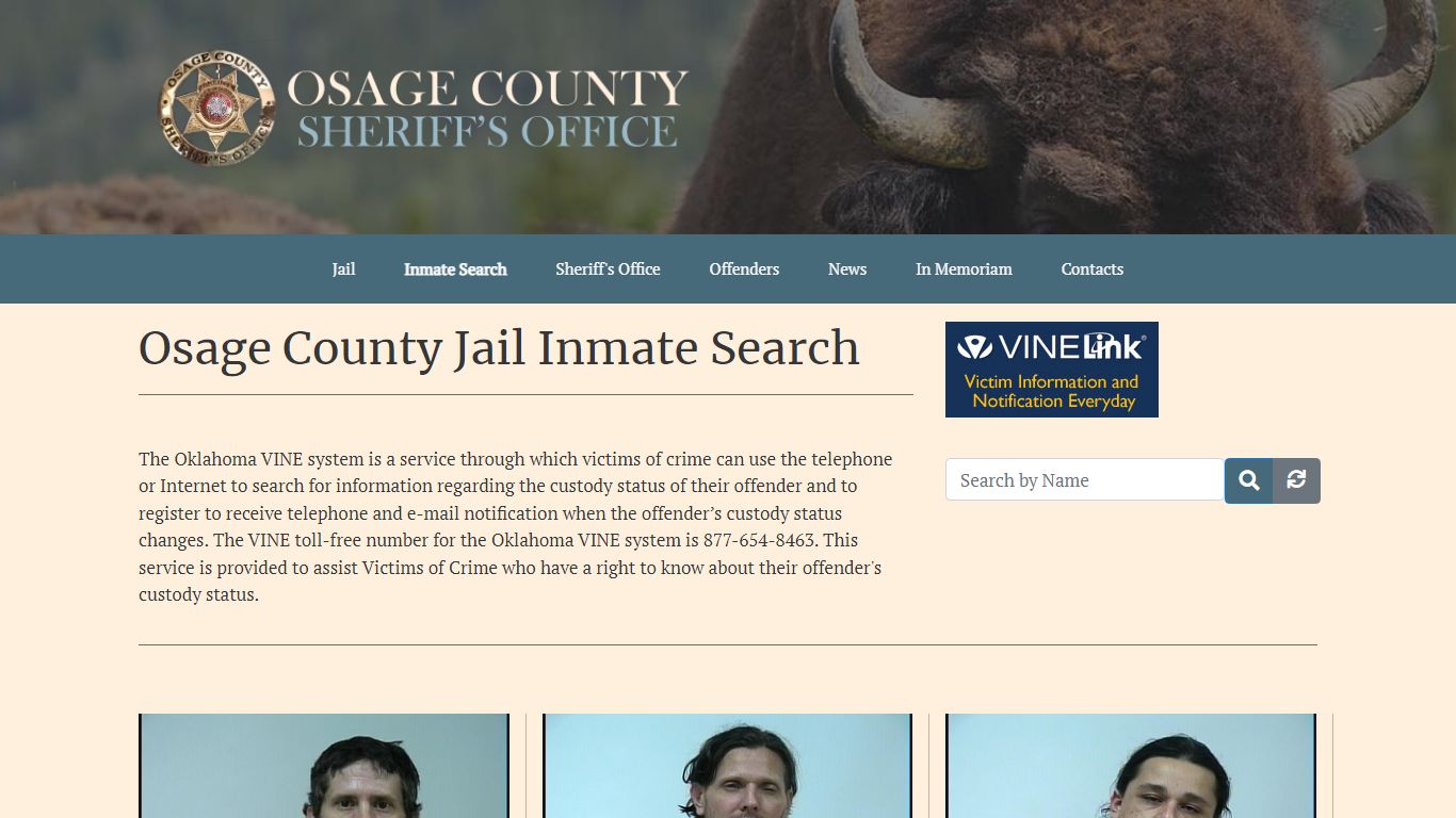 Inmate Search - Osage County Jail - Osage County Sheriff's Office